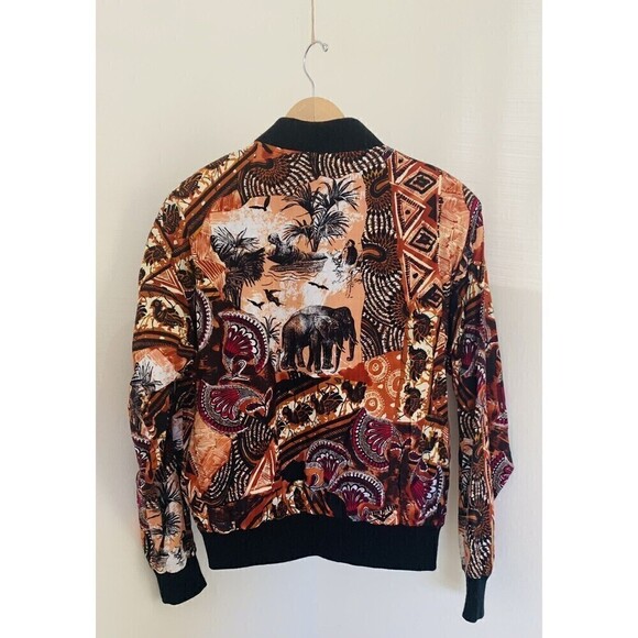 Vintage 80s 90s Krist Gudnason Animal Full Zipper Jacket Size Sm/M - Picture 4 of 5